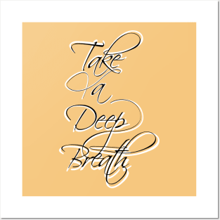 Aesthetic Breathe Lettering Posters and Art